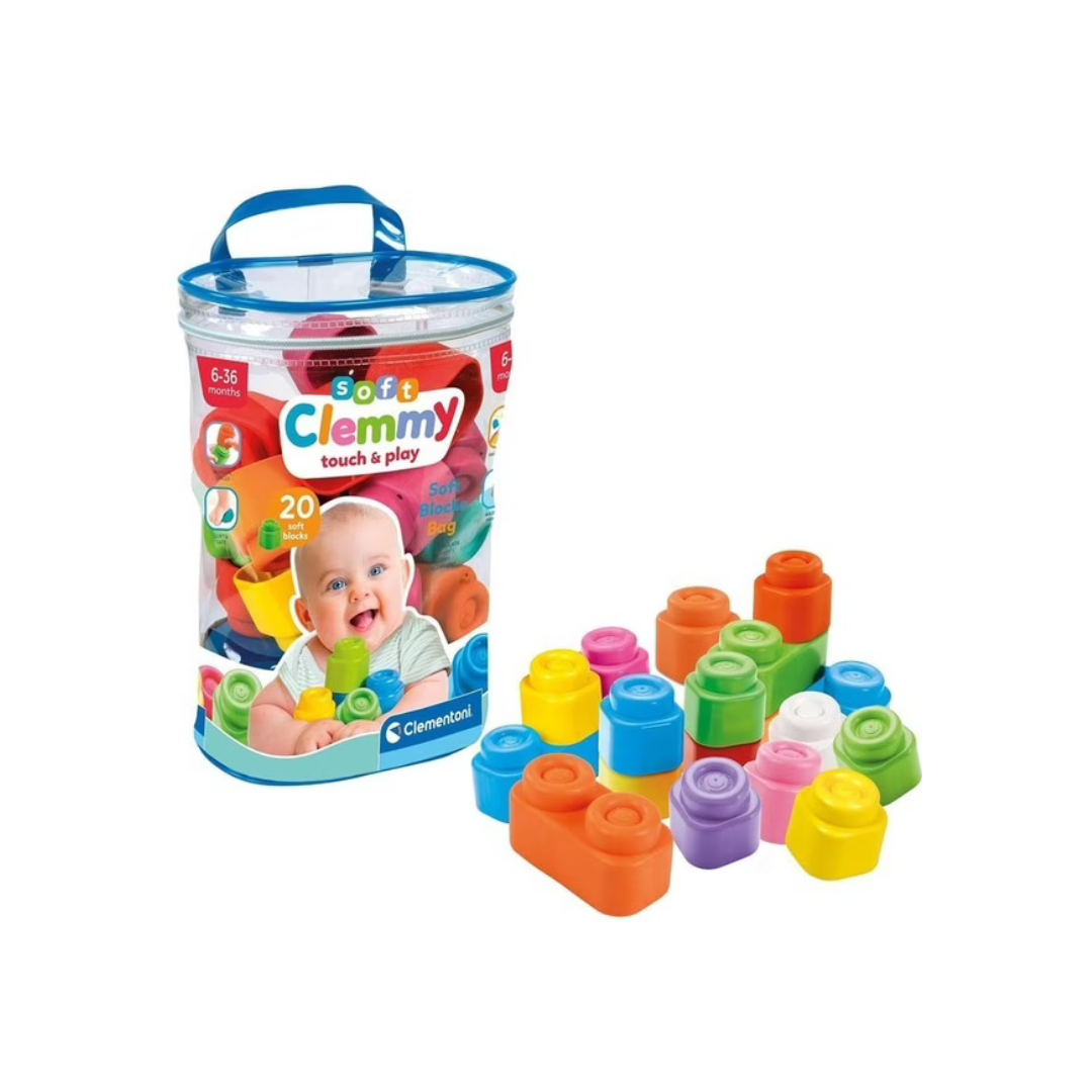 Clemmy Sac 20 Cubes Souples - Clementoni