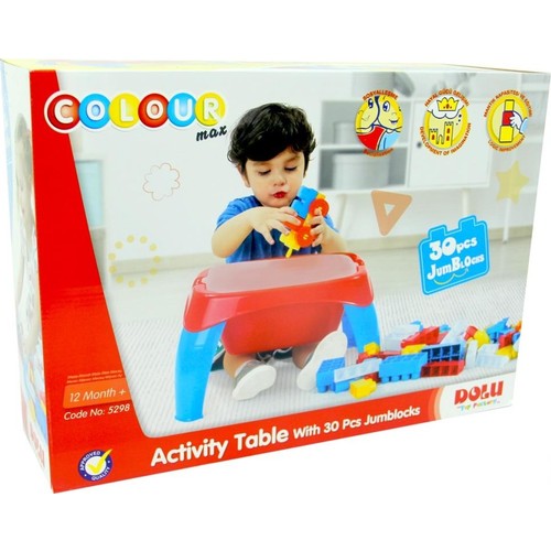 Table d’Activité Jumbo Bleu 30 pièces – Dolu