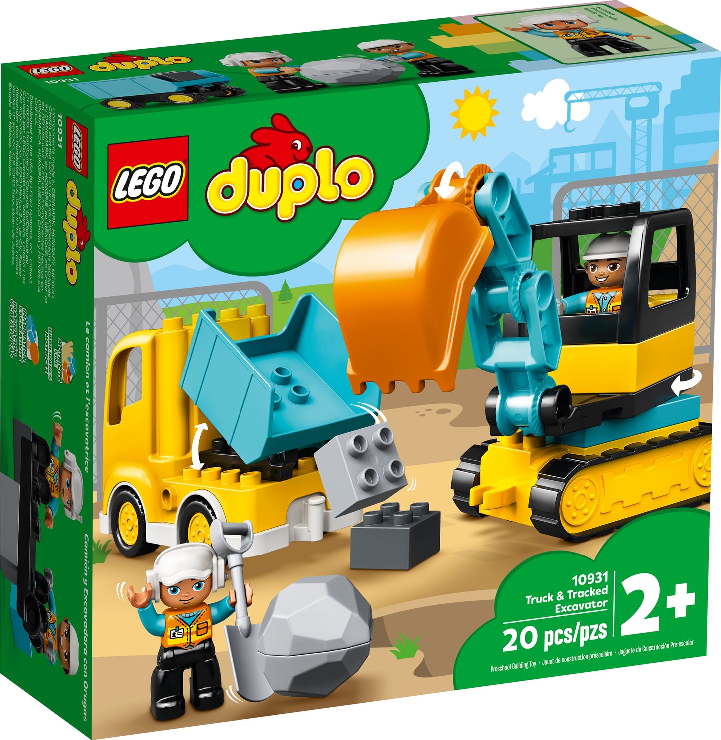 LEGO® DUPLO® – Le camion et la pelleteuse