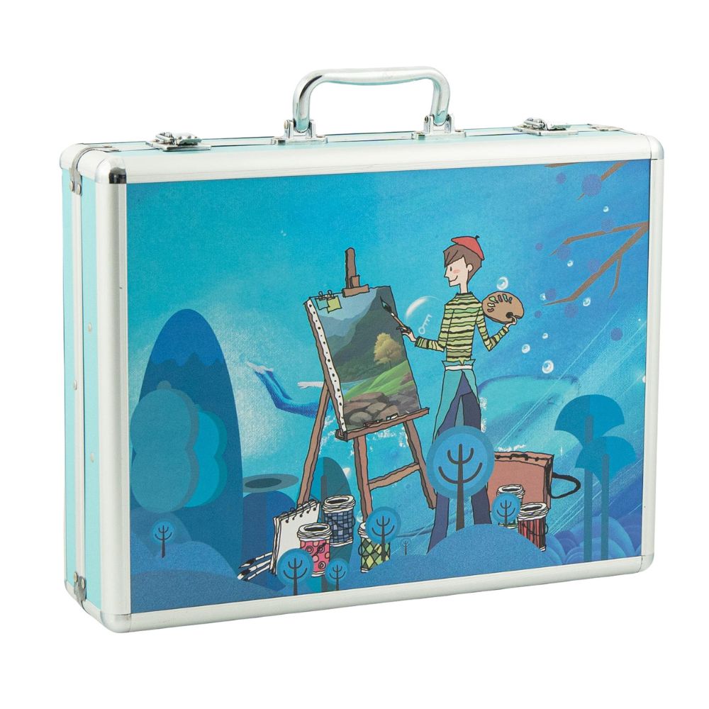 Coffret d’Art Artnico 158 Pièces – Valise Bleue / Rose