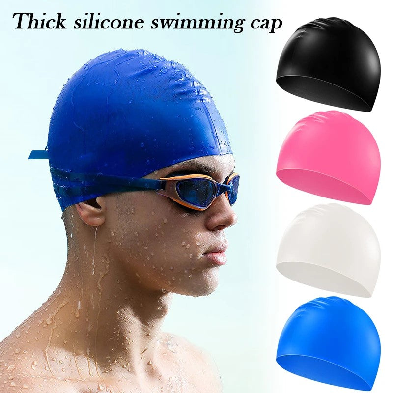 Bonnet de bain unisexe en silicone