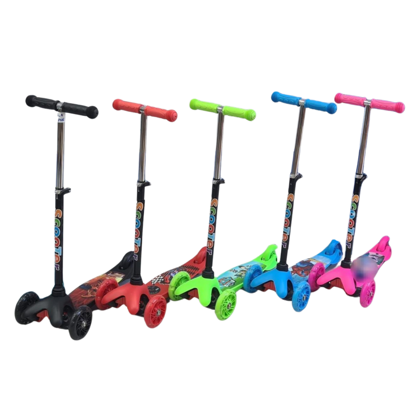Trottinette Disney Pliable avec 3 Roues Lumineuses