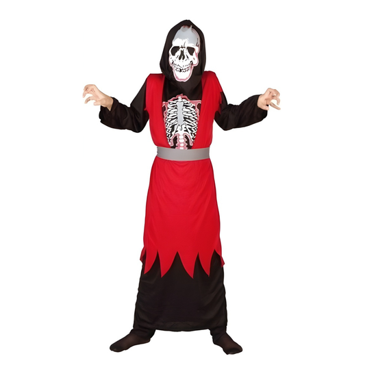 Déguisement Squelette Rouge Halloween