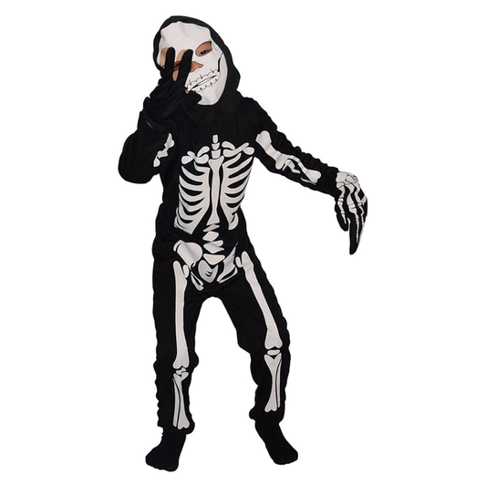 Costume Squelette avec Masque pour Enfants – Déguisement Halloween