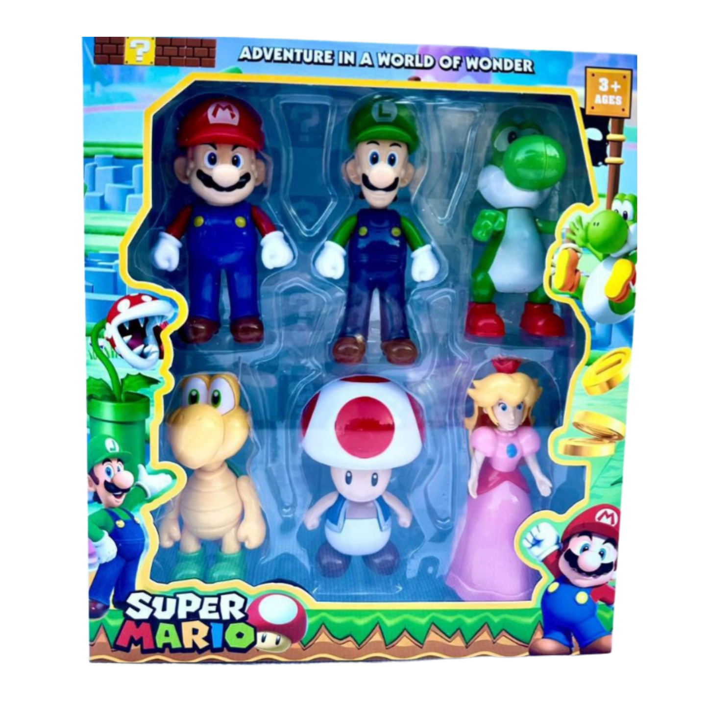 Coffret Figurines Super Mario – Pack de 6 Personnages