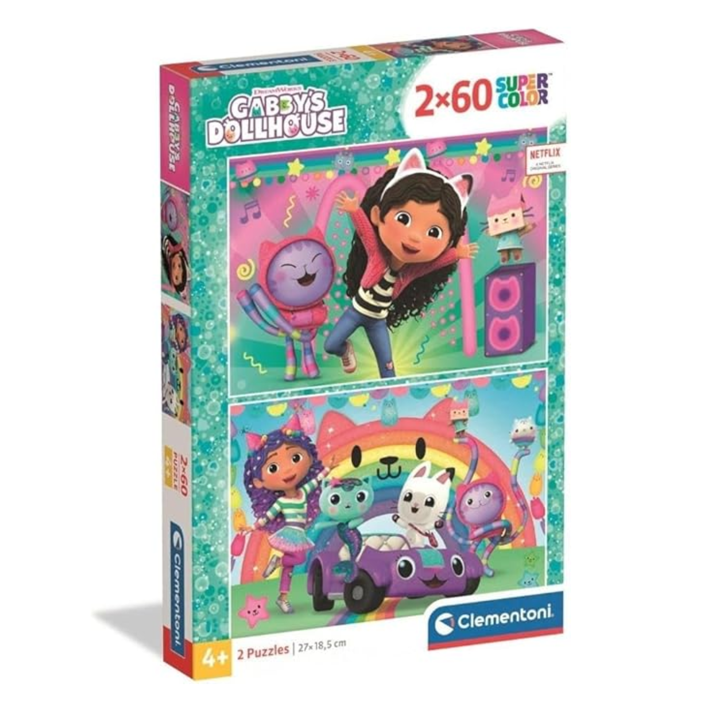 Puzzle 2x60 Pièces - Gabby's Dollhouse - Clementoni