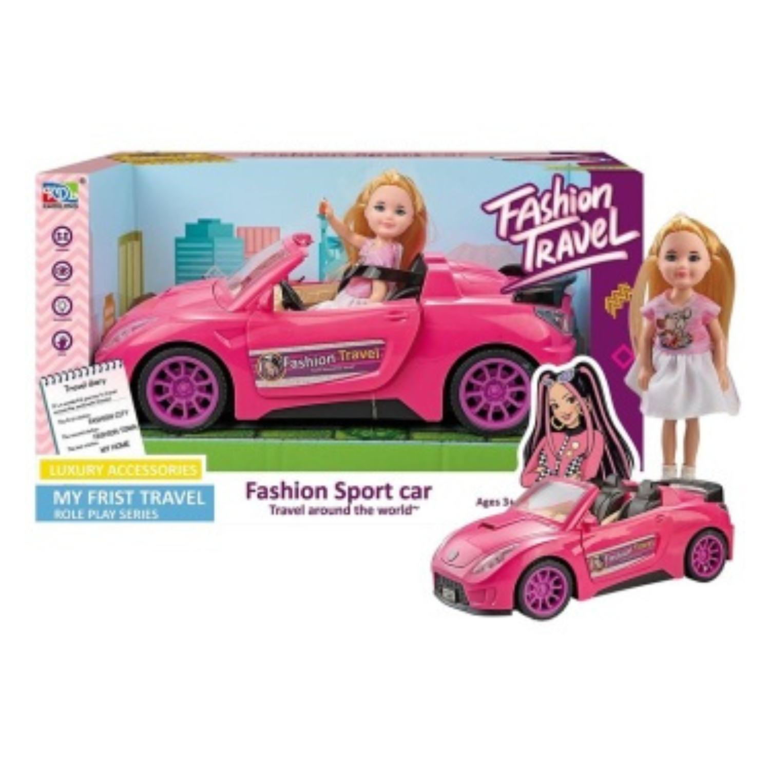 Mocoosy Poupées Magnétiques à Habiller – Kit Princesse Sirène Fée Ballerine, +70 Aimants, Étui Portable, Cadeau Voyage Pour Filles 3-6 Ans