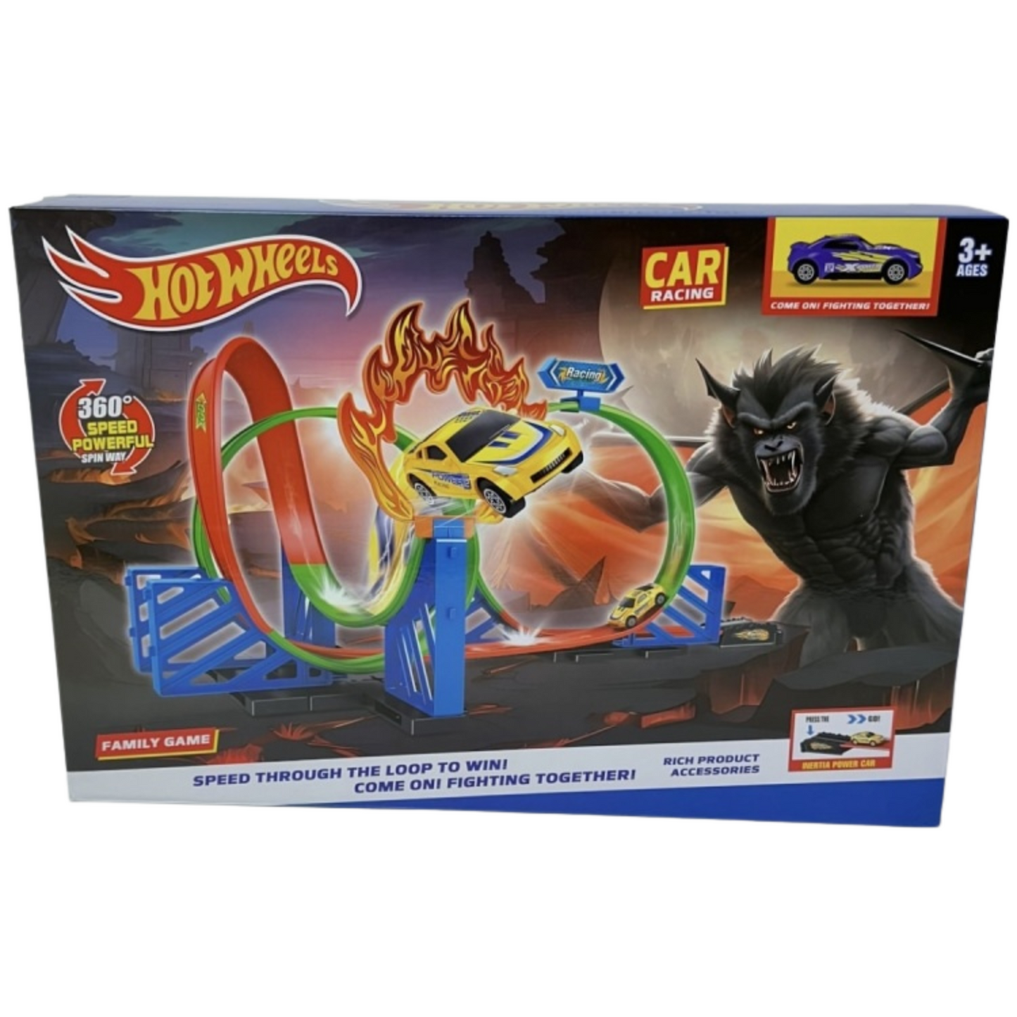 Circuit Looping Hot Wheels – Défi Loup-Garou