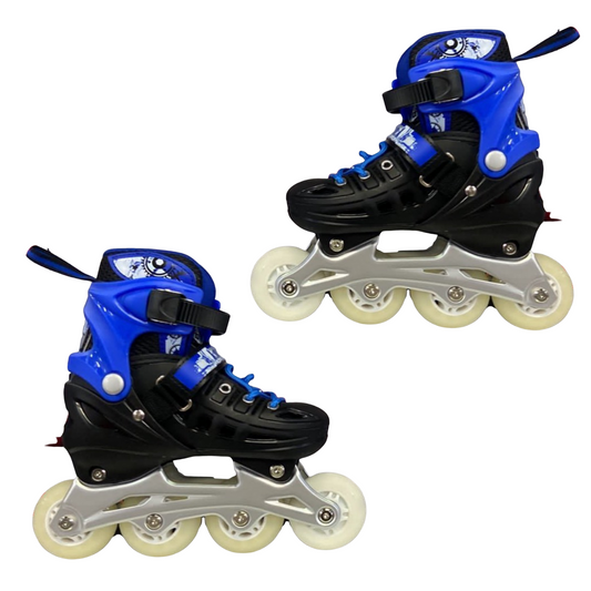 Rollers Évolutifs Bleu + Kit Complet de Protection