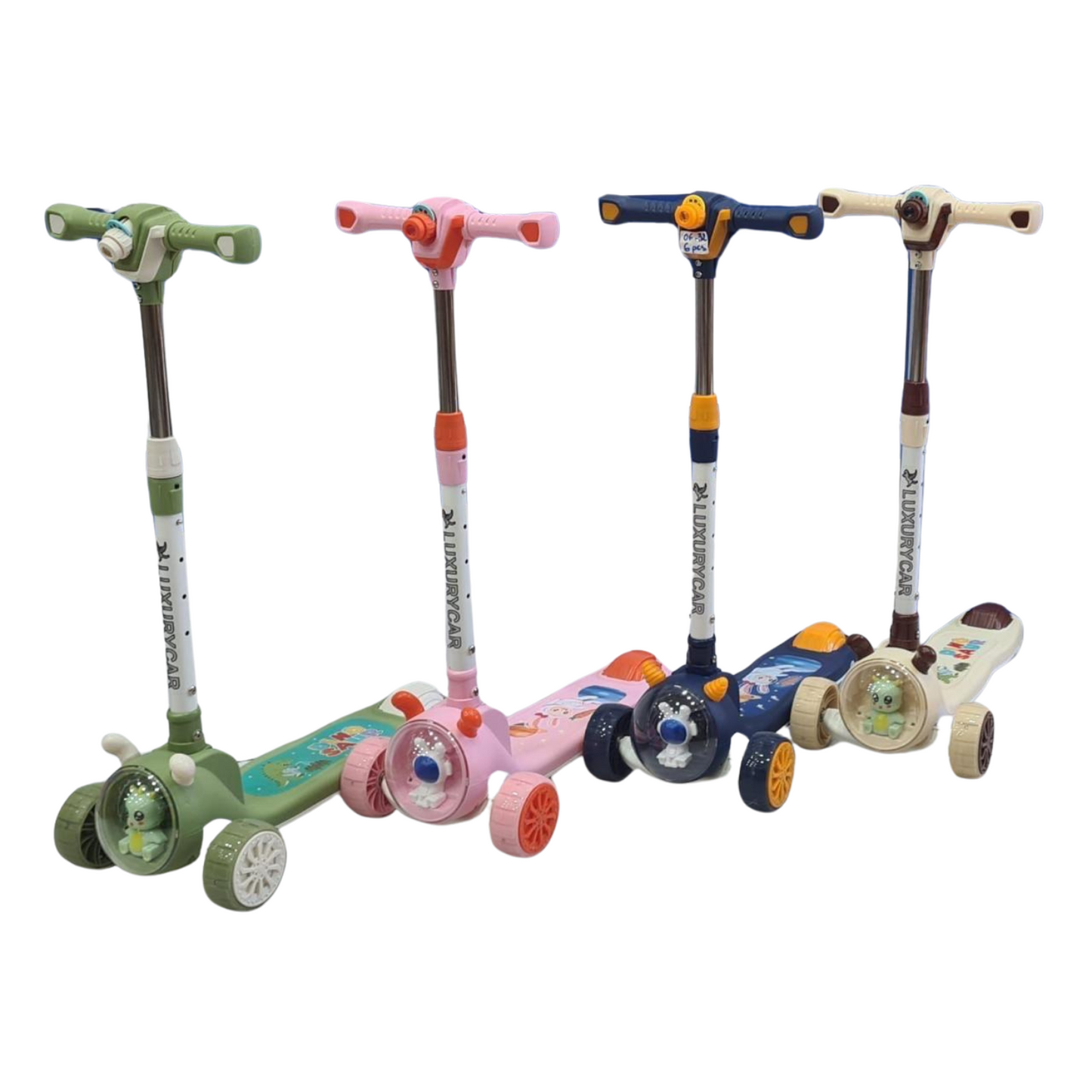 Trottinette à Planche Réglable avec Projecteur LED