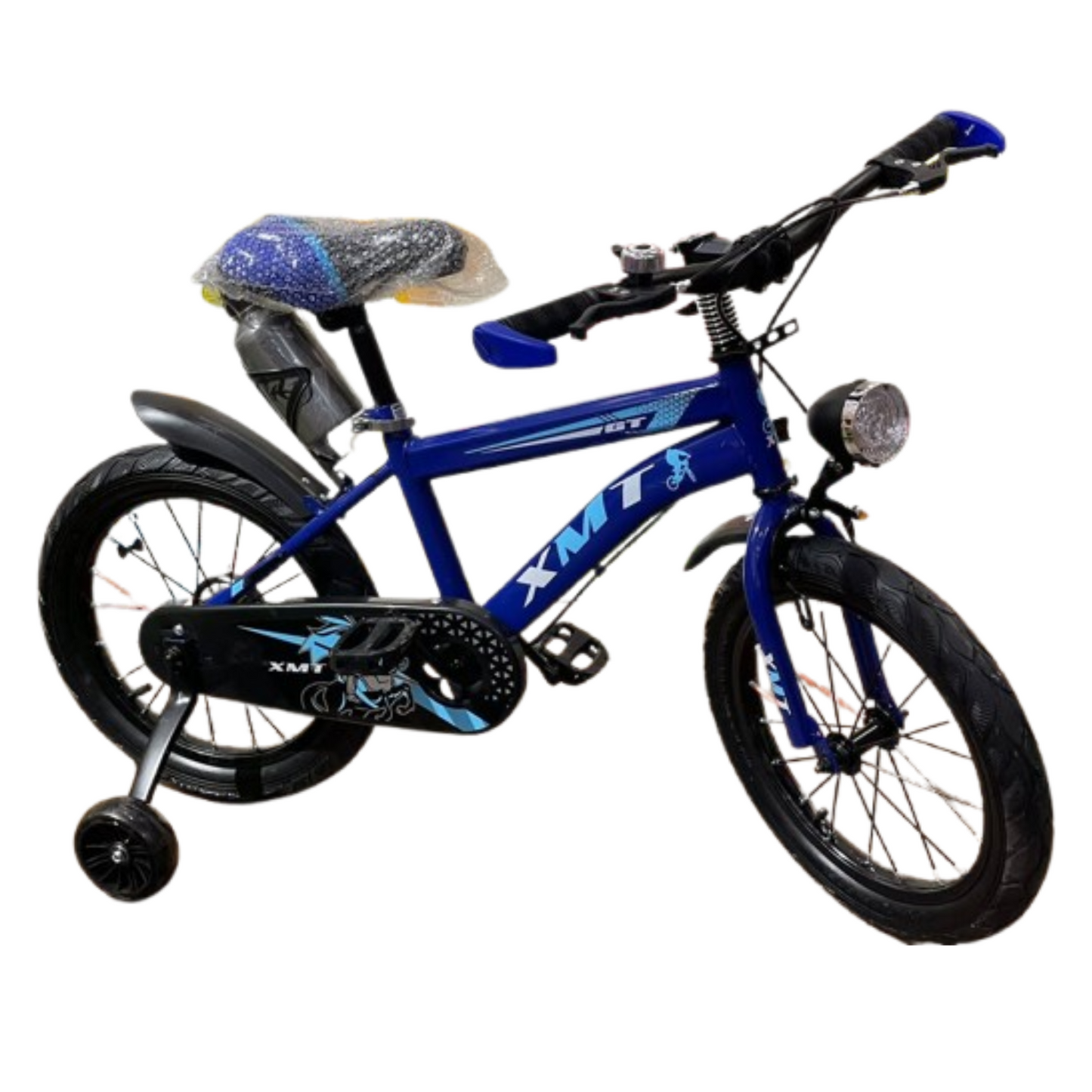 Vélo 16 pouce "XMT" bleu pour garçon - 5 ans à 8 ans