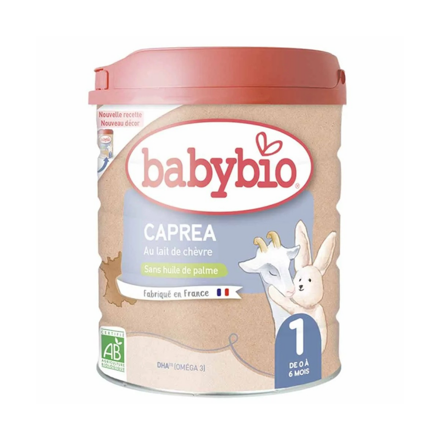 Babybio Caprea 1 Lait en Poudre Bio – 0 à 6 mois – 800g