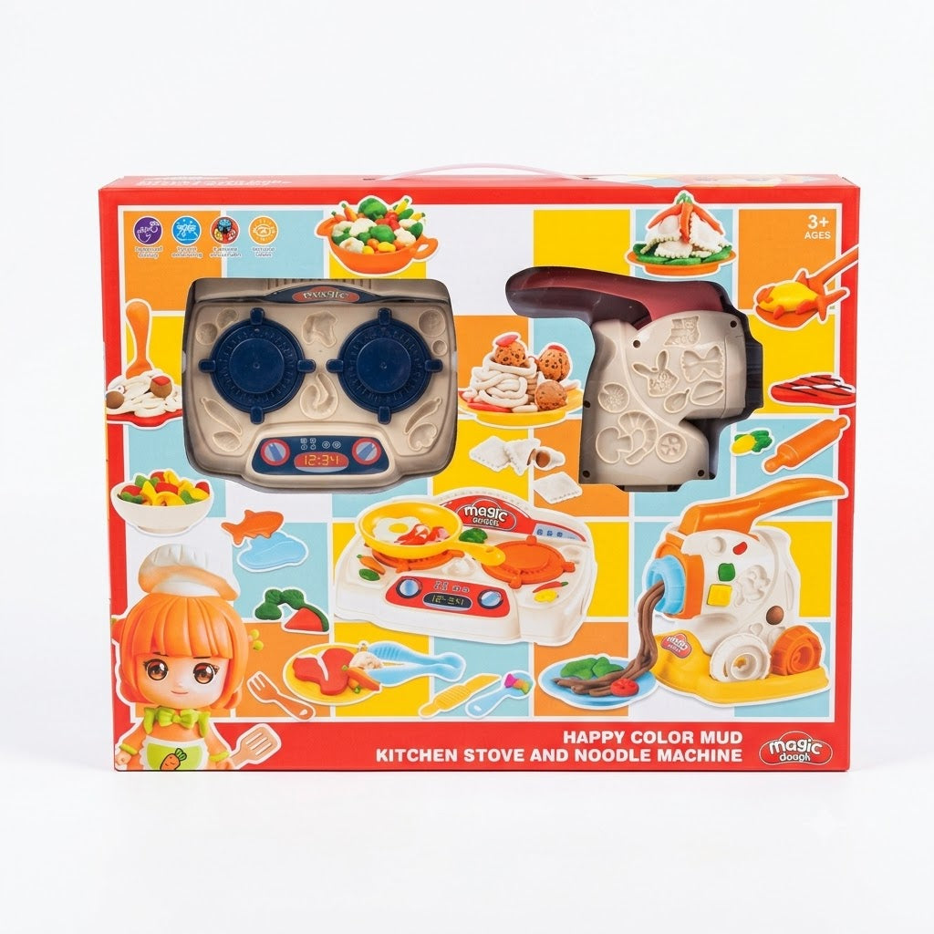 Magic Dough – Cuisinière et Machine à Nouilles en Pâte à Modeler