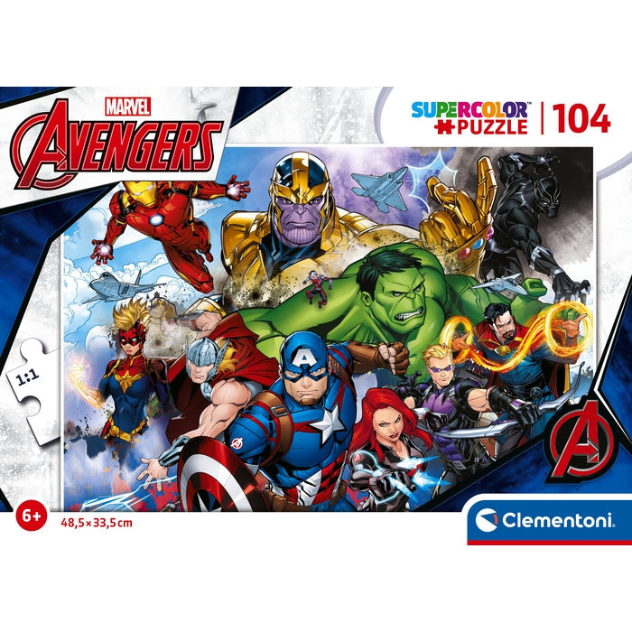 Puzzle Avengers – 104 pièces – Clementoni
