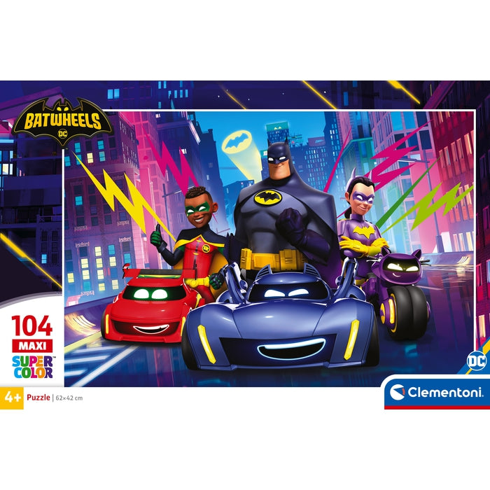 Puzzle Batwheels – 104 pièces – Clementoni