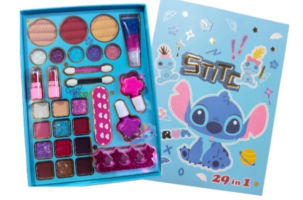 Palette de maquillage pour enfants Stitch – 29 en 1