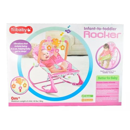 Chaise à Bascule pour Bébé avec Musique et Vibration - TiiBaby