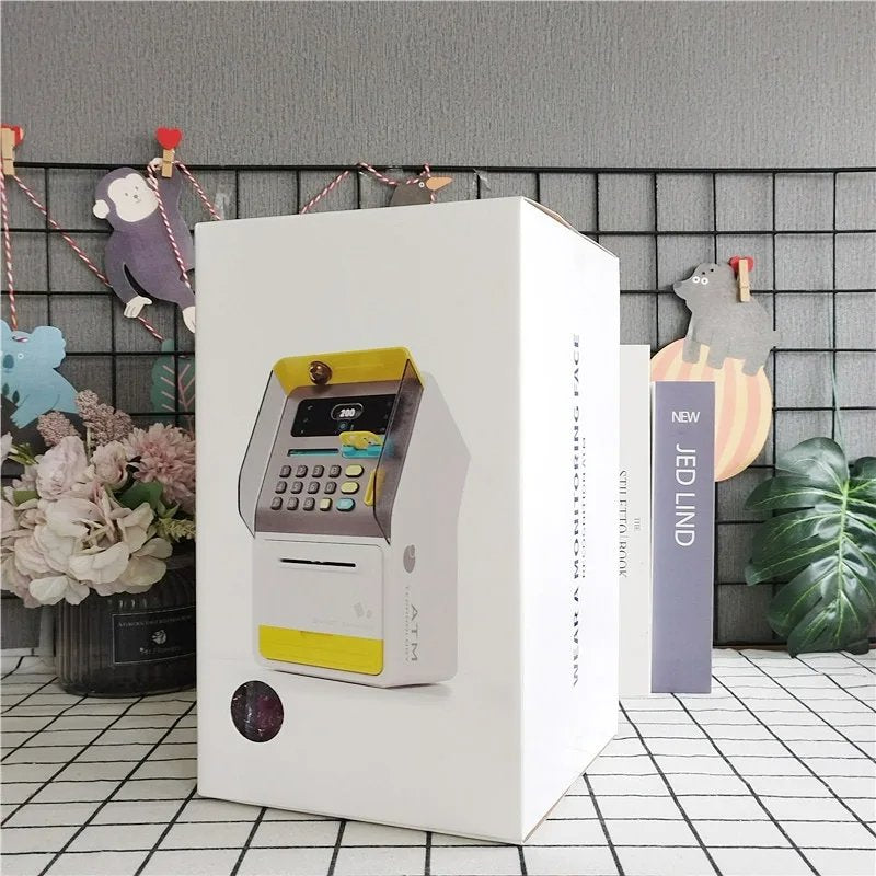 Tirelire Électronique Intelligente ATM pour Enfants - Code PIN et Reconnaissance de Billets