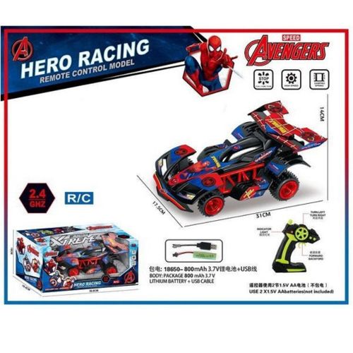 Voiture de course télécommandée Spider-Man - Avengers