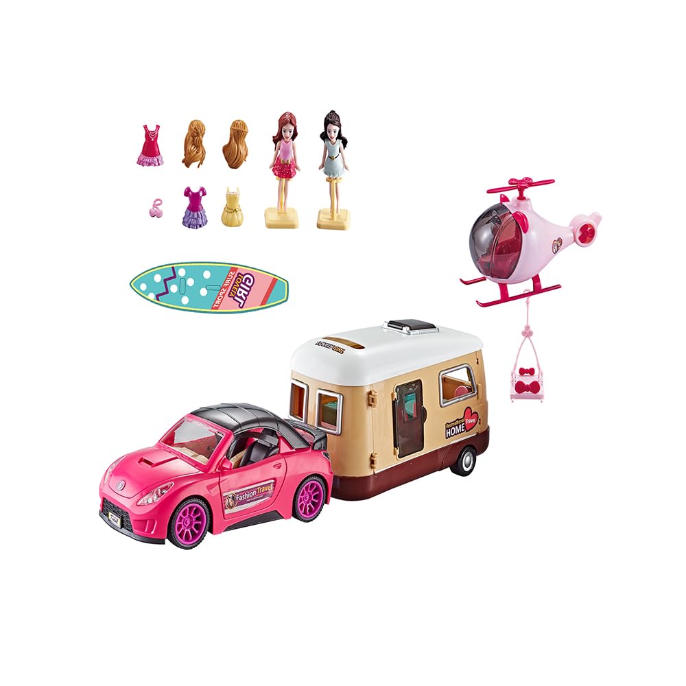 Modern Travel Vehicle – Caravan – Helicopter
