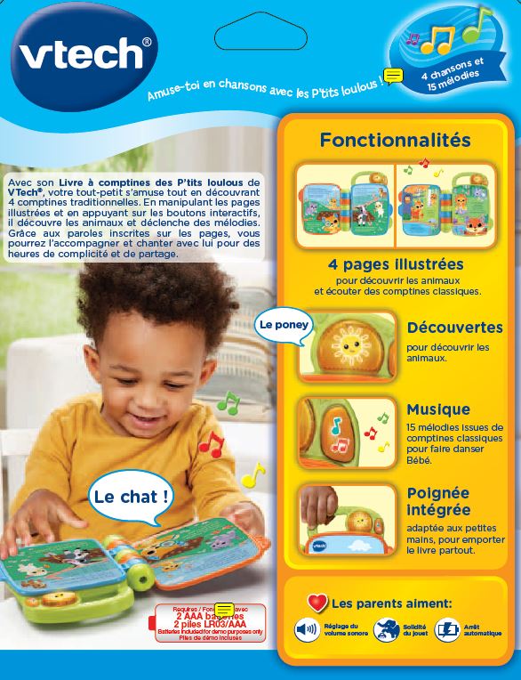 Livre à Comptines des P'tits Loulous VTech