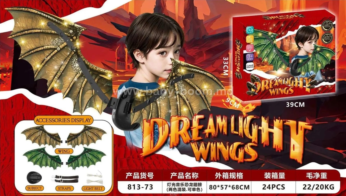 Ailes Lumineuses Dragon avec Son et Lumière
