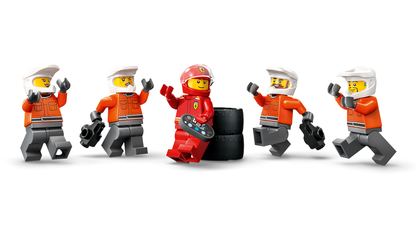 Arrêt au stand de F1® avec voiture Ferrari - LEGO® City