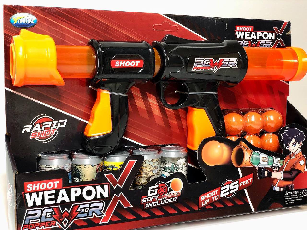 Fusil à Pompe pour Enfants avec Cibles et Balles Mousse