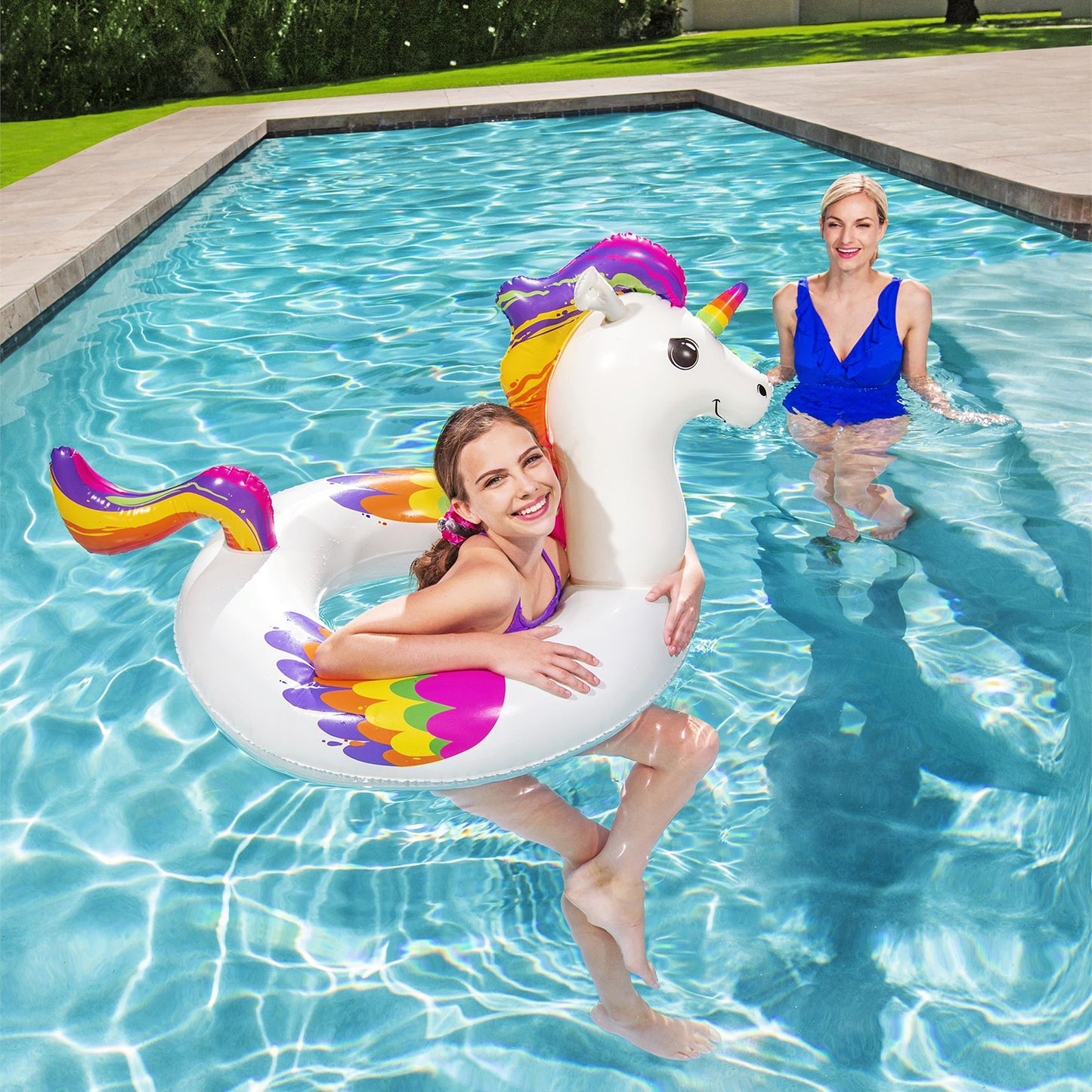 Bouée Fantasy Unicorn™ 110 x 80 x 71 cm – Bestway®
