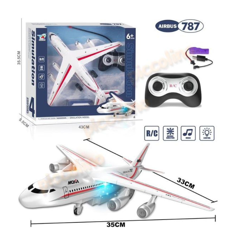 Avion Passager Radiocommandé Canem 7123 – Lumières et Sons