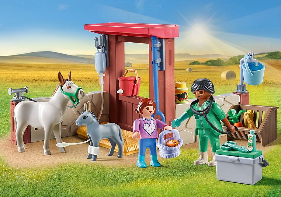 Vétérinaire avec Animaux de la Ferme - PLAYMOBIL