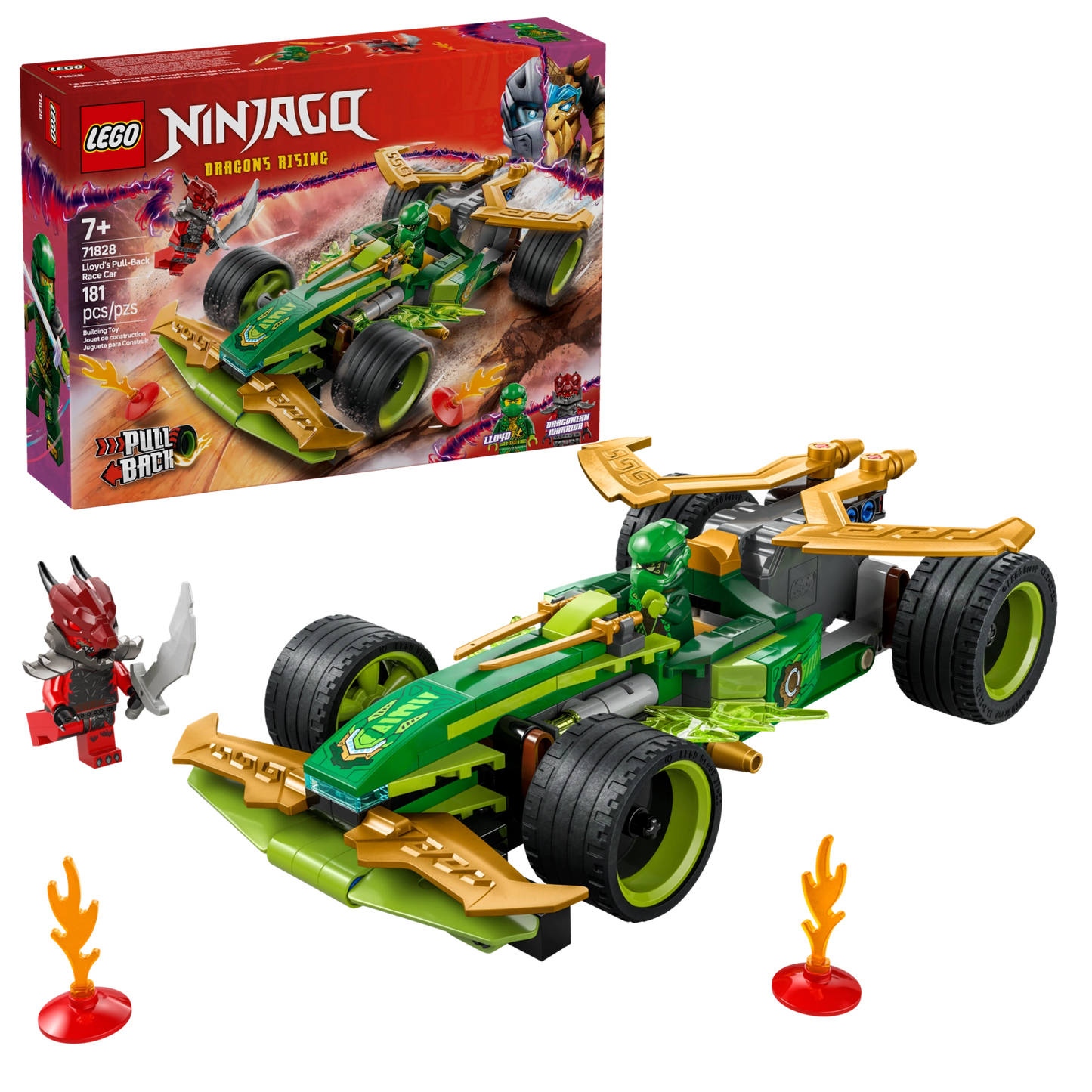 La voiture de course à rétrofriction de Lloyd - LEGO® NINJAGO®
