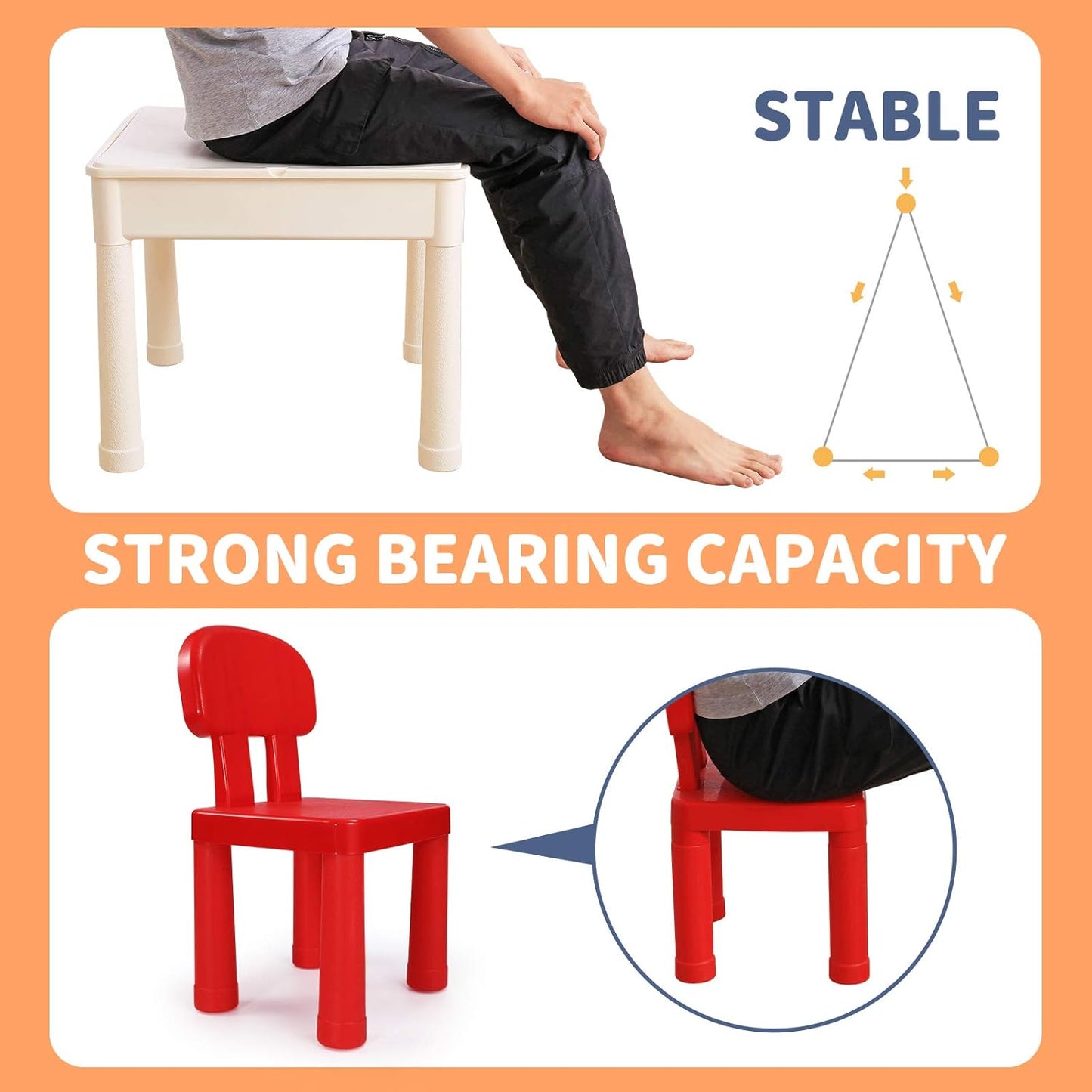 Table d'Activités Multifonction pour Enfants