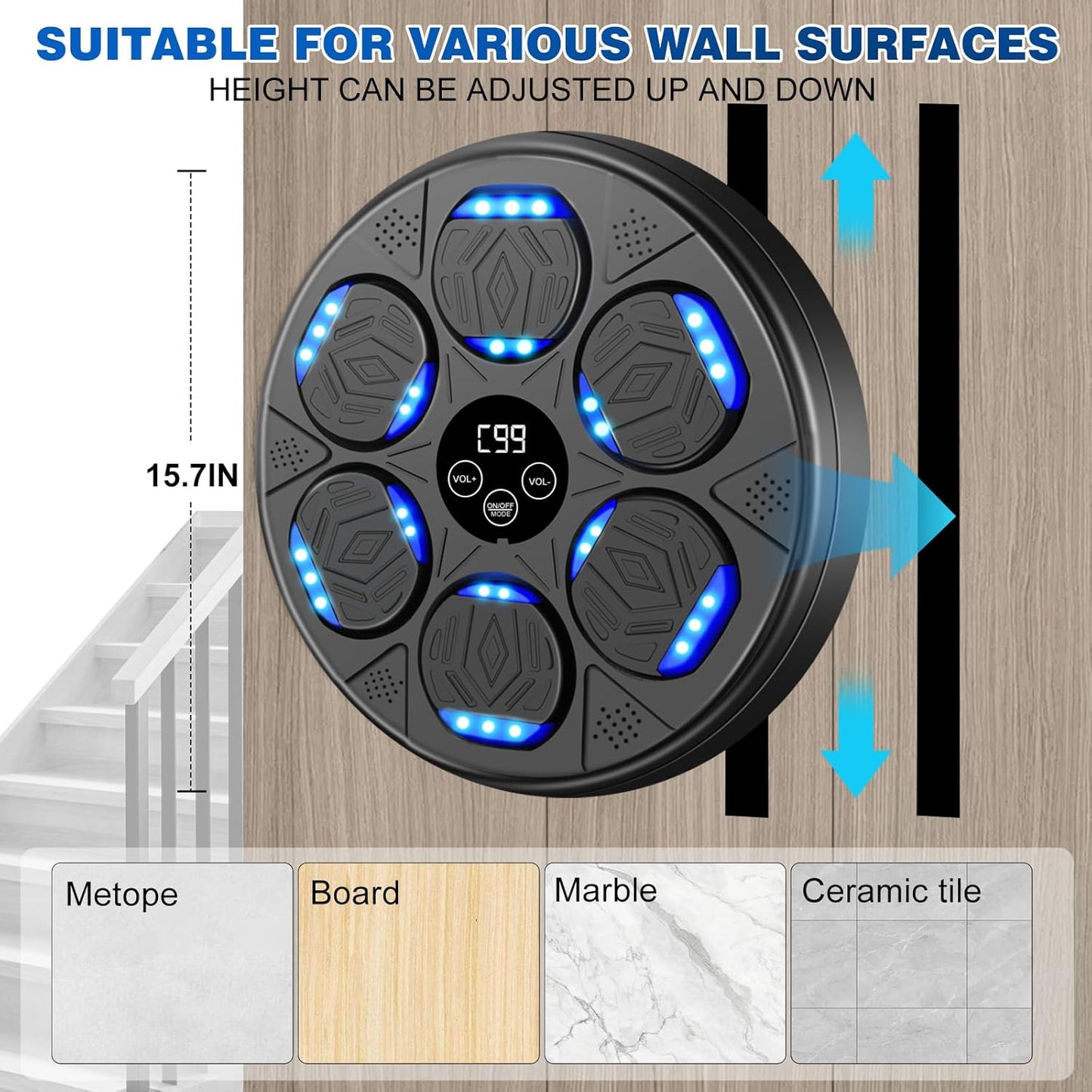 Smart Music Boxing Machine – Entraînement interactif pour adultes et enfants