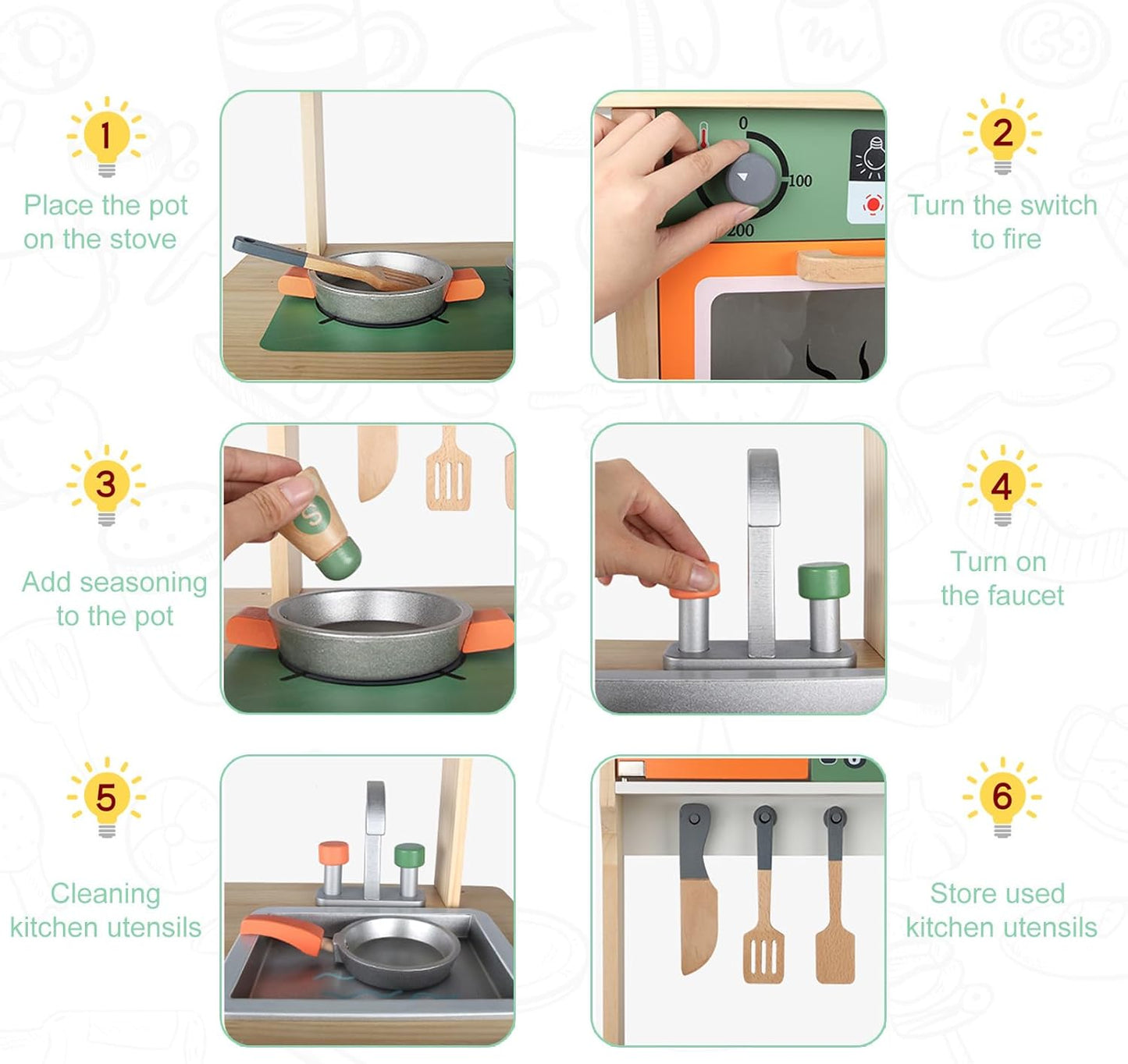 Cuisine en Bois pour Enfants