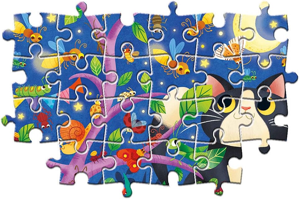 Clementoni – Puzzle SuperColor Bugs – 2 x 60 pièces