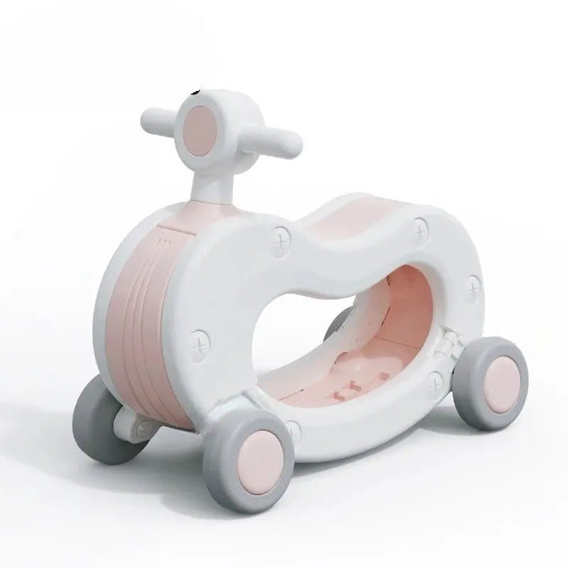 Quadricycle Bébé 2 en 1 – Balançoire & Vélo d’Équilibre Sans Pédales
