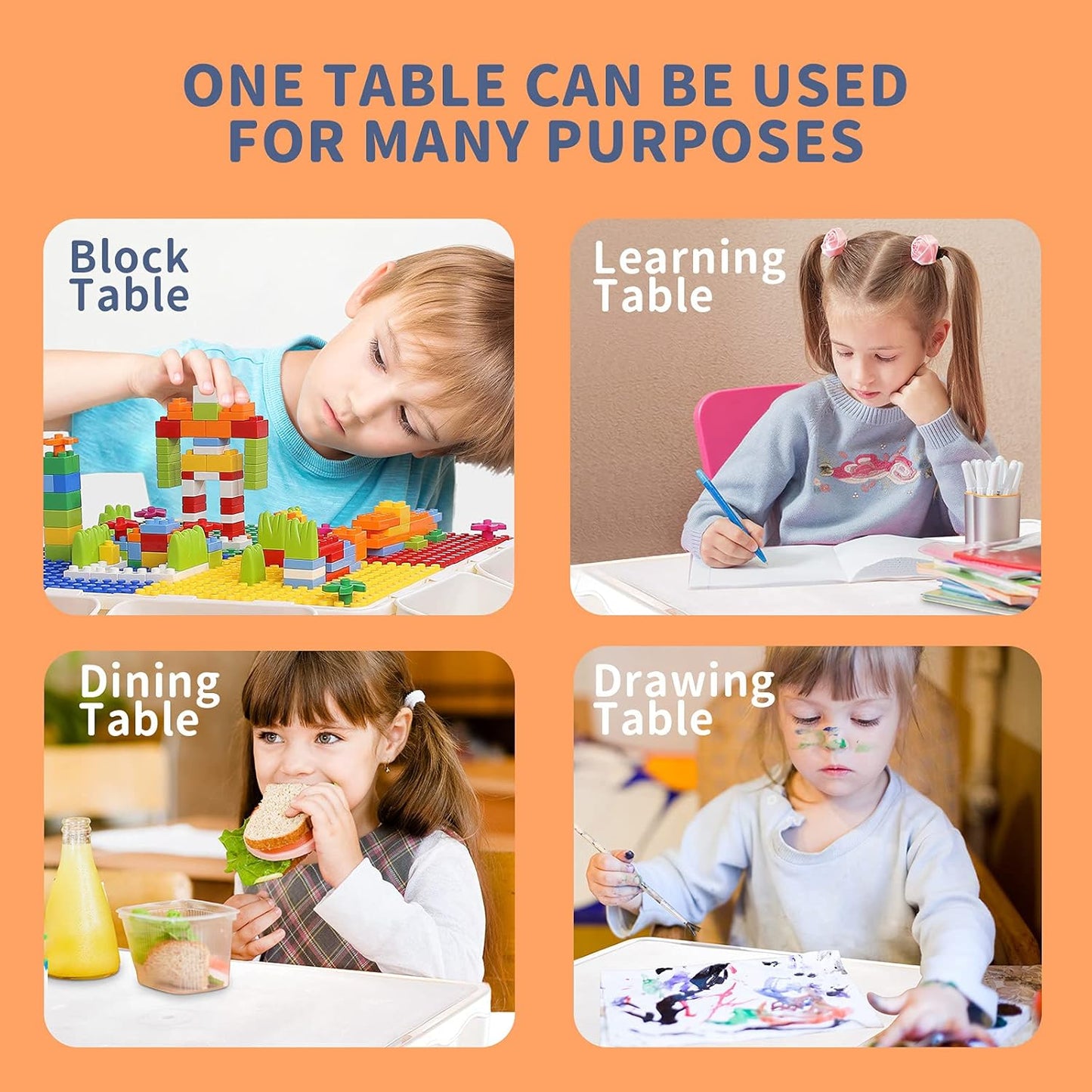 Table d'Activités Multifonction pour Enfants