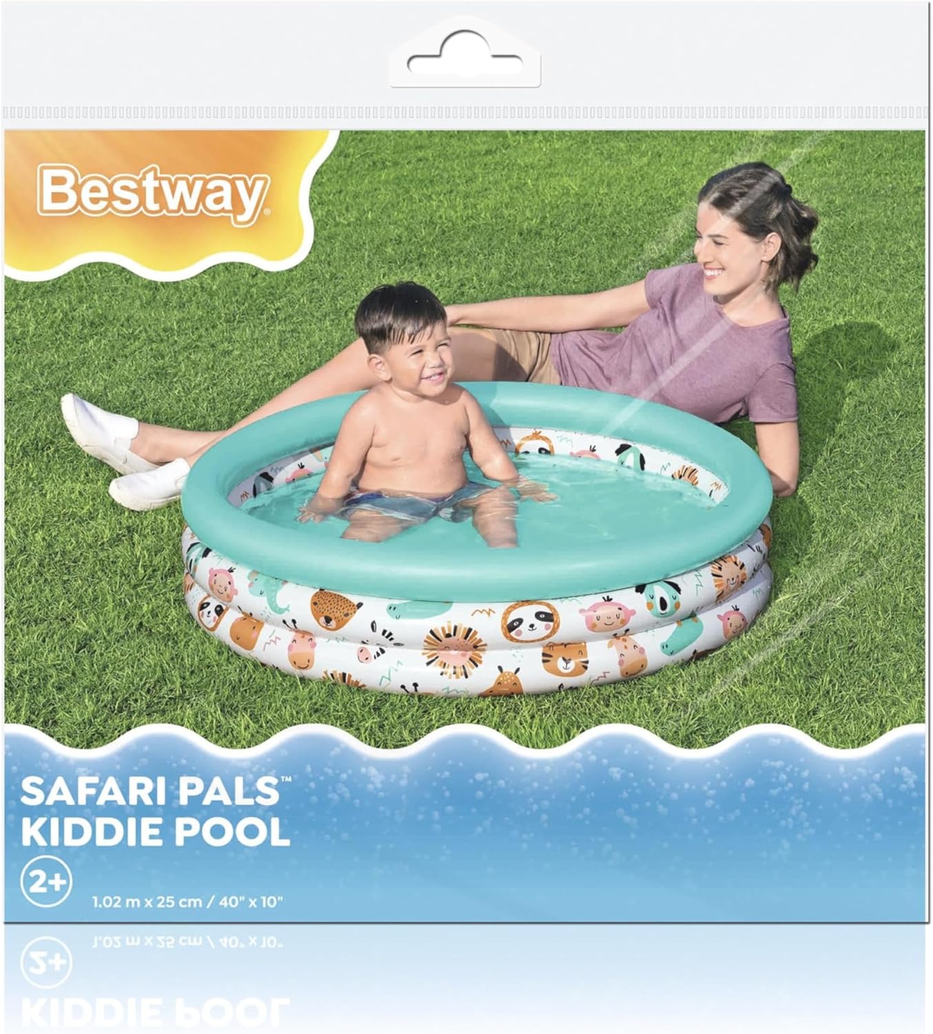 Safari Pal Pataugeoire gonflable pour enfants 122x25cm - Bestway