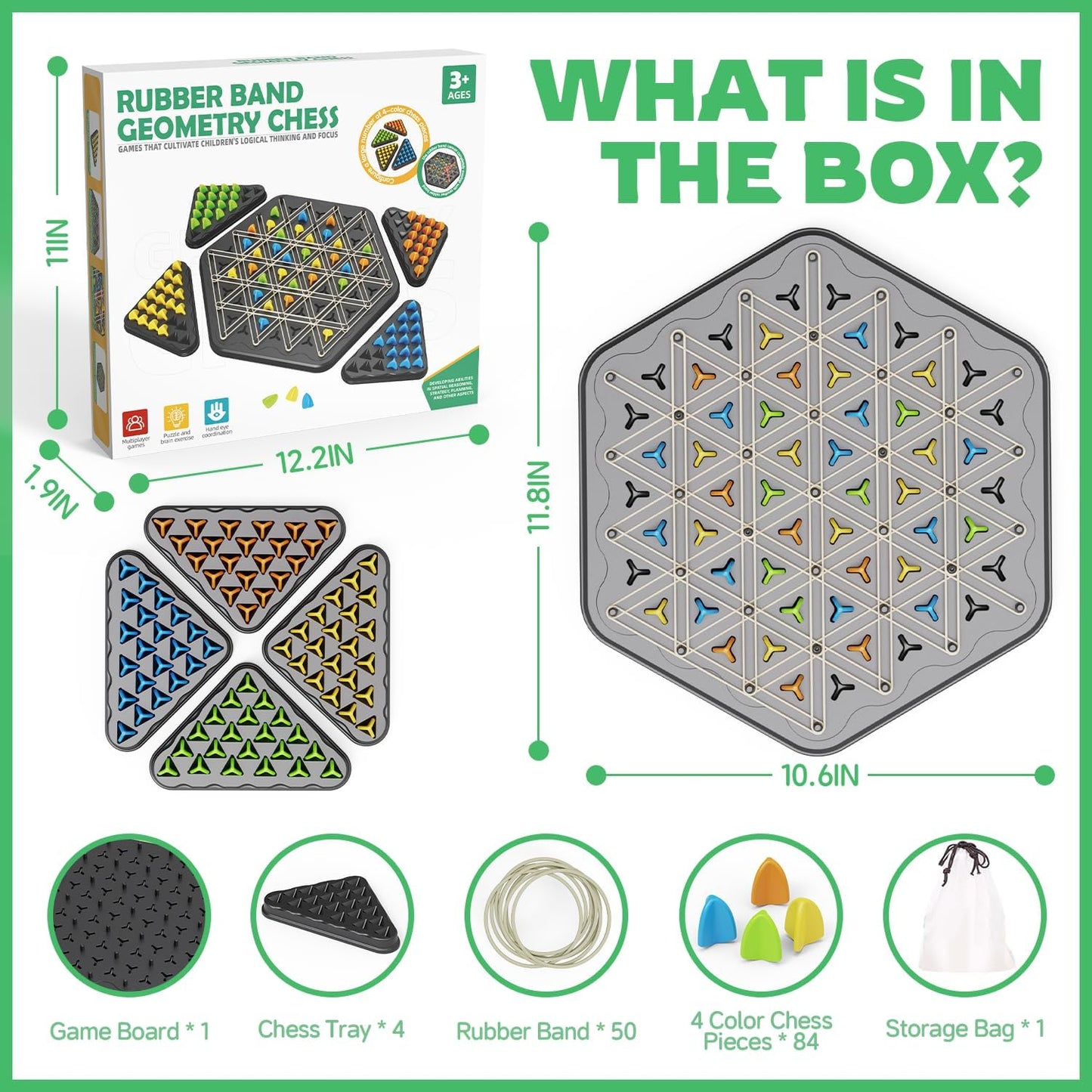 Jeu d’Échecs Triangulaire à Chaîne