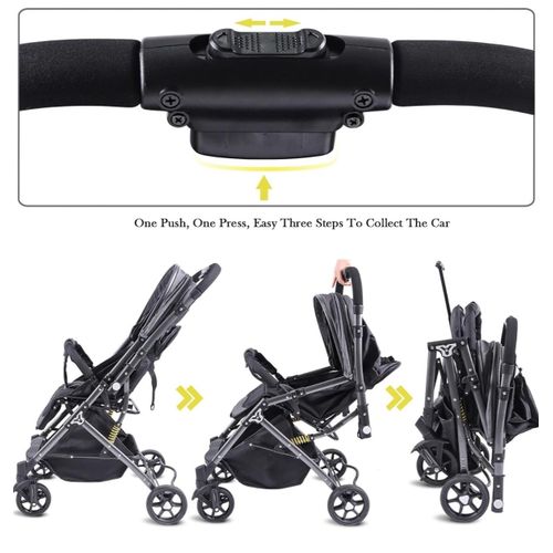 Baby Stroller Poussette Valise – Grise