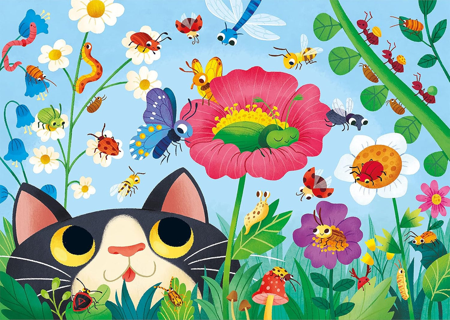 Clementoni – Puzzle SuperColor Bugs – 2 x 60 pièces