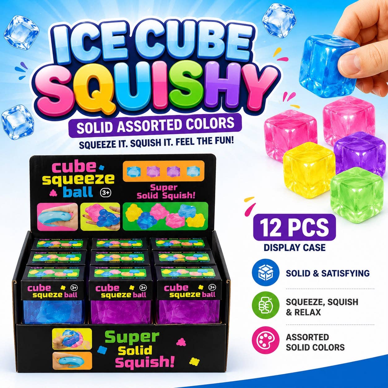 NeeDoh Cube – Cube Anti-Stress Sensoriel à Malaxer et Étirer