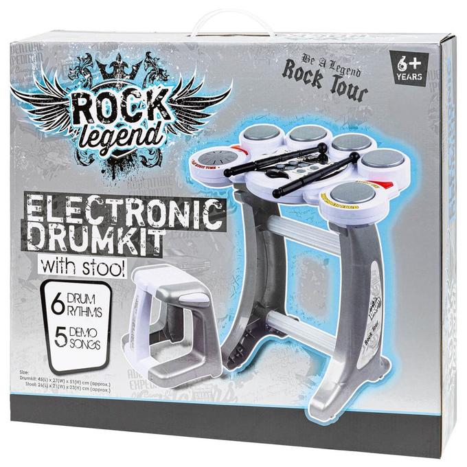 Batterie Électronique « Rock Legend » avec Tabouret