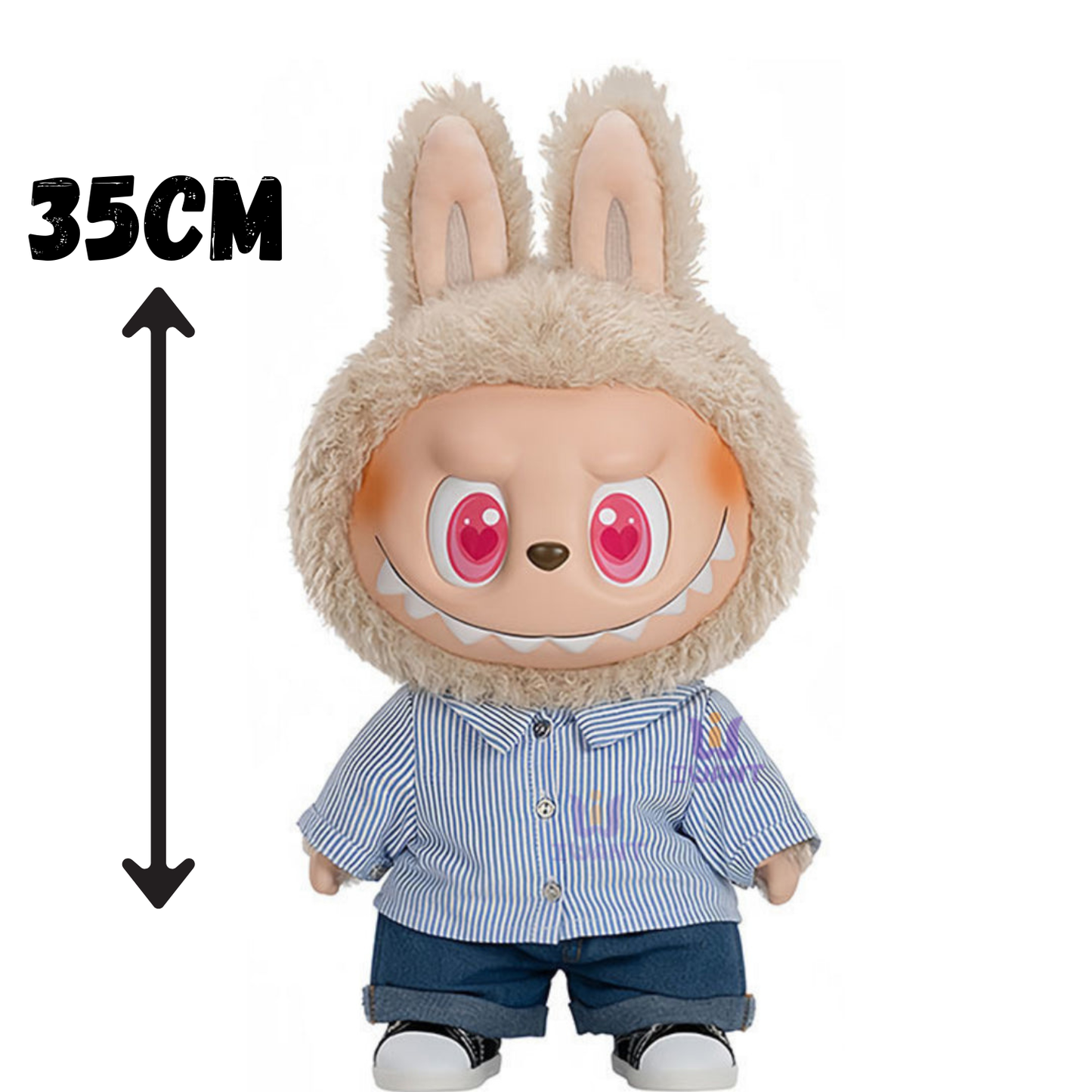 Labubu Géant POPMART – Peluche Vinyle « Flip With Me » 35 cm