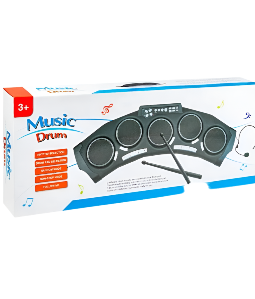 Batterie Électronique "Mini Rockstar" avec Microphone – Music Drum