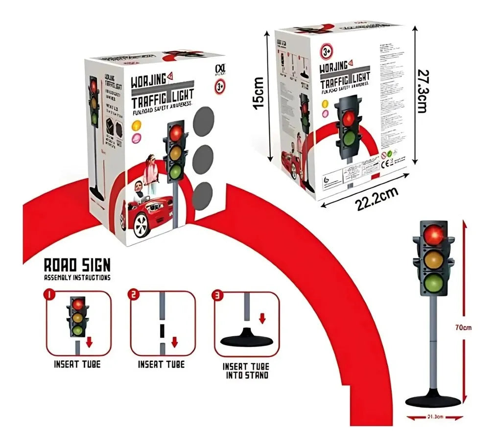 Mini Feu de Circulation Électrique – Lumières et Sons
