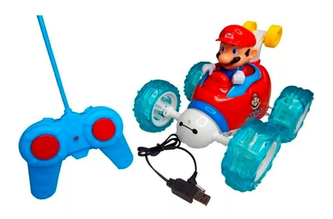 Voiture Télécommandée Super Mario (360° avec Lumières)