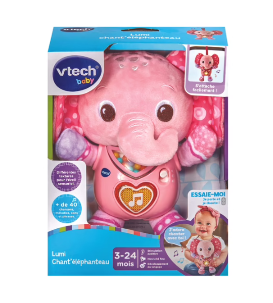 Peluche Lumi Chant'Éléphanteau VTech