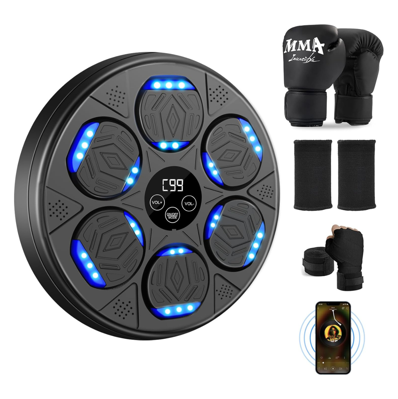 Smart Music Boxing Machine – Entraînement interactif pour adultes et enfants
